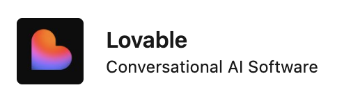 Lovable Conversational AI Software badge